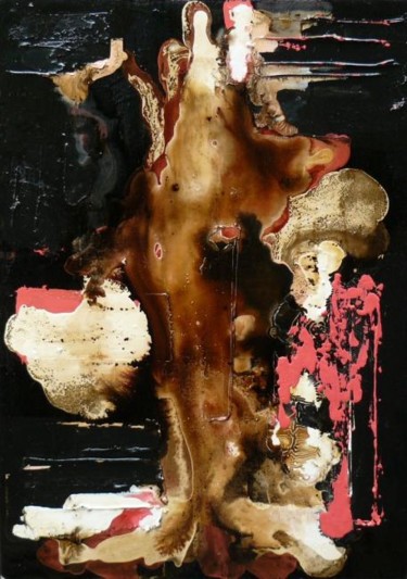 Peinture intitulée "L'ELEGANTE" par Melle, Œuvre d'art originale, Huile