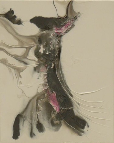 Painting titled "SUBTIL" by Melle, Original Artwork, Oil