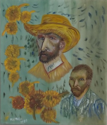 Pintura titulada "Van Gogh ( uma rele…" por Marcos Henrique Mello, Obra de arte original, Oleo
