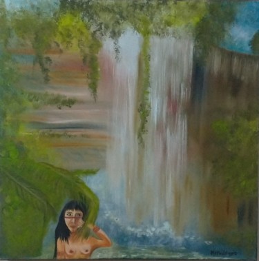 Pintura titulada "Belezas da Amazônia" por Marcos Henrique Mello, Obra de arte original, Oleo