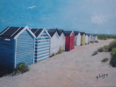 Painting titled "bord-de-mer" by Mélodie R. Arts & Co, Original Artwork