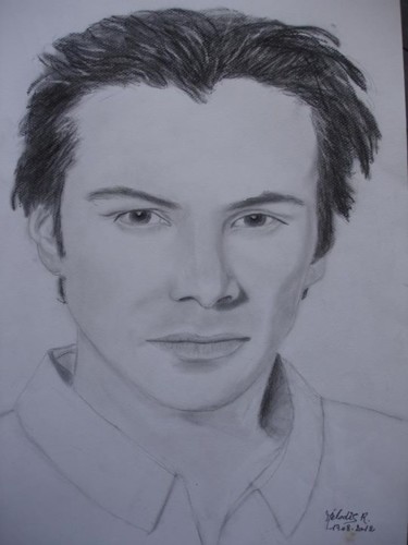 Drawing titled "Keanu REEVES" by Mélodie R. Arts & Co, Original Artwork, Other