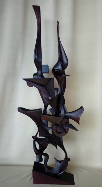 Sculpture titled "Attractiveness" by Melor Verulidze, Original Artwork, Wood