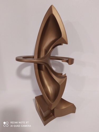 Sculpture titled "abstract abstract" by Melor Verulidze, Original Artwork, Wood