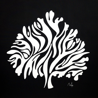Peinture intitulée "jungle-tree.jpg" par Mélou, Œuvre d'art originale, Acrylique