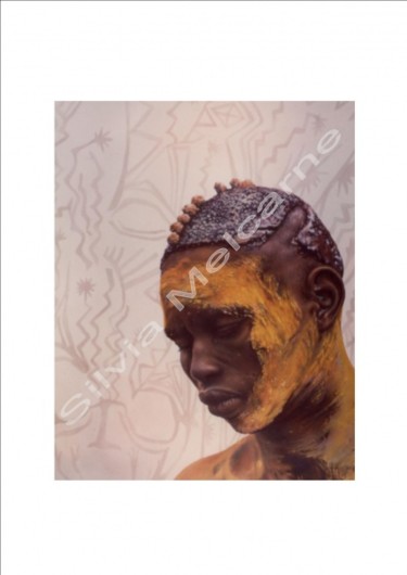 Pittura intitolato ""Africano"" da Nenarias, Opera d'arte originale