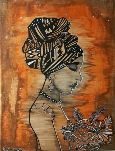 Painting titled "Memories" by Melymelo, Original Artwork, Acrylic Mounted on Wood Stretcher frame