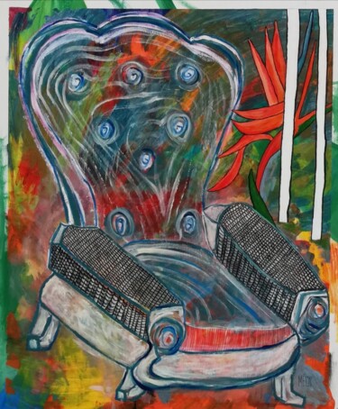 Pintura titulada "série PAUSE Mouve" por Mélys, Obra de arte original, Acrílico Montado en Bastidor de camilla de madera