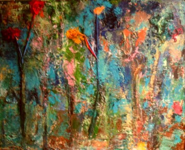 Pintura intitulada "floresta.jpg" por Maria Emilia Amaral, Obras de arte originais