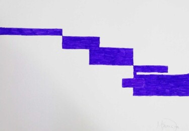 Drawing titled "Mi Morado de siluet…" by Mencar, Original Artwork, Marker