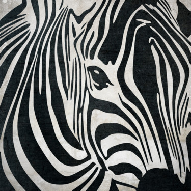 Digital Arts titled "Zebra" by Nebula, Original Artwork, Photo Montage