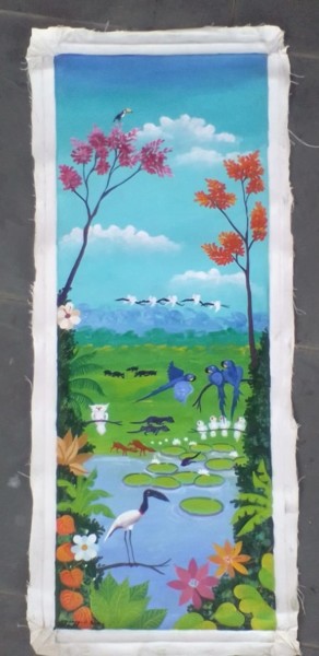 Pintura intitulada "Pantanal Matogrosse…" por Menezes De Sousa, Obras de arte originais, Acrílico