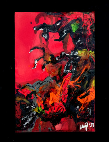 Картина под названием "Leviathen" - Mengu, Подлинное произведение искусства, Акрил