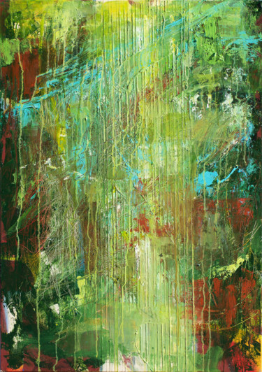 Pittura intitolato "Jungle" da Anatoliy Menkiv, Opera d'arte originale, Olio Montato su Telaio per barella in legno