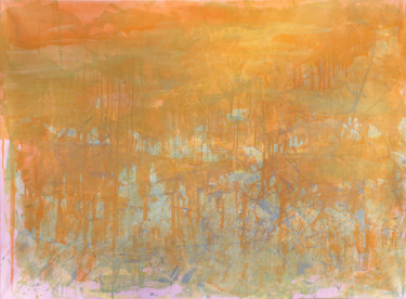 Peinture intitulée "Orange day" par Anatoliy Menkiv, Œuvre d'art originale, Acrylique Monté sur Châssis en bois