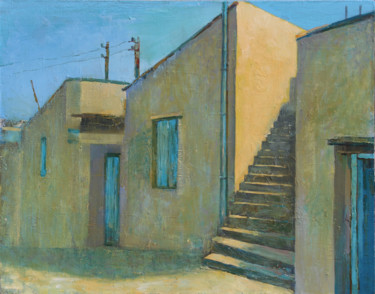 Painting titled "Steps" by Anatoliy Menkiv, Original Artwork, Oil