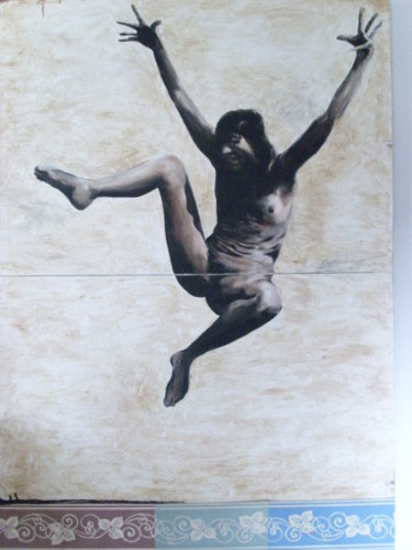 Peinture intitulée "circus" par Mennato Tedesco, Œuvre d'art originale