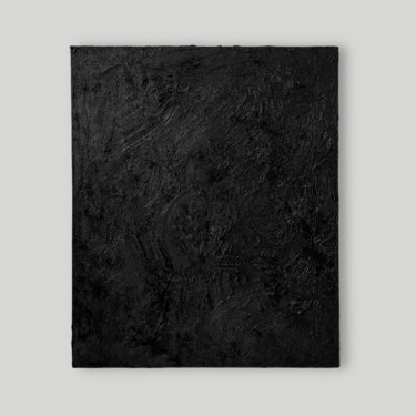 Schilderij getiteld "BLACK EARTH" door Meraki Atelier, Origineel Kunstwerk, Acryl Gemonteerd op Frame voor houten brancard