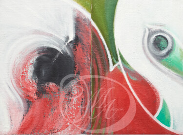 Pintura titulada "´El Ojo del Univers…" por Mercedes Aparicio, Obra de arte original, Oleo