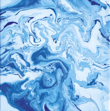 Peinture intitulée "WATER" par Mercedes Vanpeene, Œuvre d'art originale, Acrylique