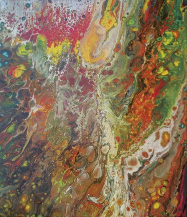 Schilderij getiteld "FUSION.jpg" door Mercedes Vanpeene, Origineel Kunstwerk, Acryl