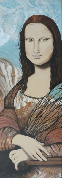 Peinture intitulée "LISA" par Mercedes Vanpeene, Œuvre d'art originale, Acrylique