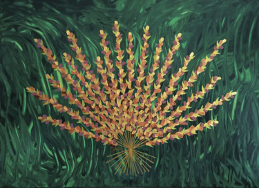 Painting titled "Bouquet" by Mercedes Vanpeene, Original Artwork, Acrylic