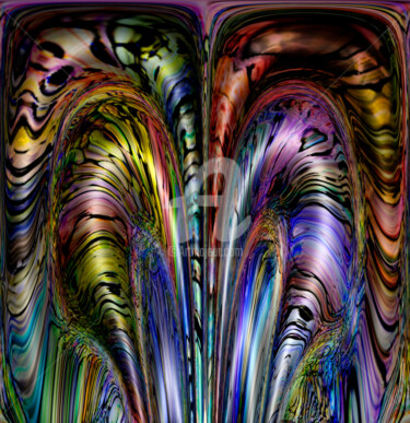 Digital Arts titled "Snake Skinuous" by Richard Cresswell Thomas, Original Artwork, 2D Digital Work