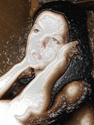 Digital Arts titled "Verity Unmasked" by Richard Cresswell Thomas, Original Artwork, 2D Digital Work