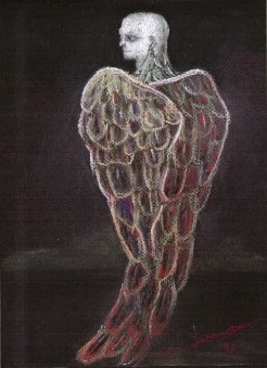 Рисунок под названием "copie de Léonord Fi…" - Sylvia Leroy, Подлинное произведение искусства, Пастель