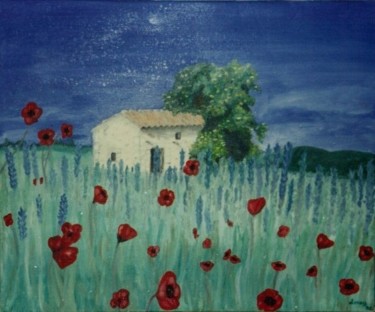 Peinture intitulée "un rêve" par Sylvia Leroy, Œuvre d'art originale, Huile