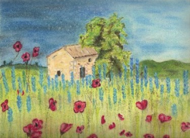 Dessin intitulée "un rêve" par Sylvia Leroy, Œuvre d'art originale, Pastel
