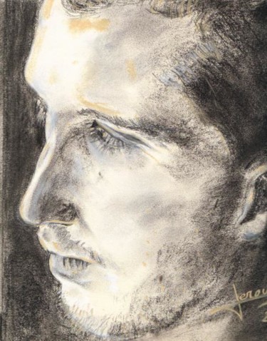 Dessin intitulée "Julien" par Sylvia Leroy, Œuvre d'art originale, Pastel