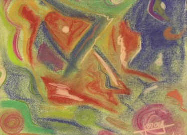 Dessin intitulée "le vide" par Sylvia Leroy, Œuvre d'art originale, Pastel