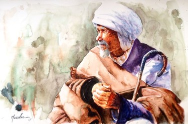 Peinture intitulée "Aging -The Last Rou…" par Merhab., Œuvre d'art originale