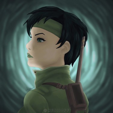 Digital Arts με τίτλο "Jade (Beyond Good a…" από Meri, Αυθεντικά έργα τέχνης, Ψηφιακή ζωγραφική