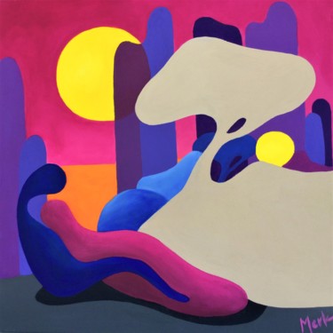 Peinture intitulée "Ruhepause" par Brigitte Thonhauser-Merk, Œuvre d'art originale, Acrylique