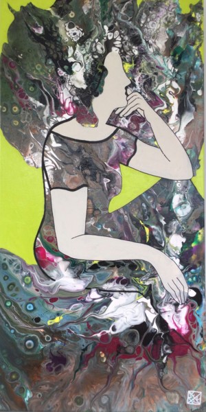 One with nature Malerei mit dem Titel "One with nature" von Brigitte Thonhauser-Merk, Original-Kunstwerk, Acryl