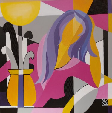 Картина под названием "Kontemplation" - Brigitte Thonhauser-Merk, Подлинное произведение искусства, Акрил