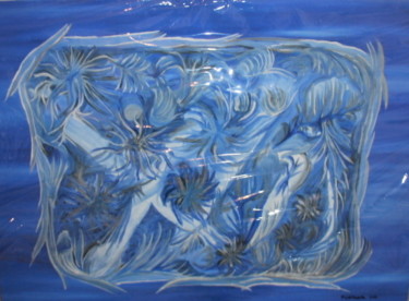 Schilderij getiteld "OCEANO" door Moisés Merrelho, Origineel Kunstwerk, Olie