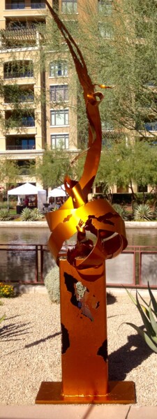 Sculpture titled "Radiance" by Merrill Orr, Original Artwork, Metals