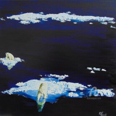 Painting titled "NOW" by Mersali Fadi, Original Artwork, Oil