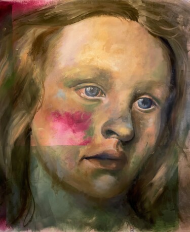 Pintura intitulada "''Üst İnsan Çocuk''…" por Merve Yüksel Çeltek, Obras de arte originais, Acrílico