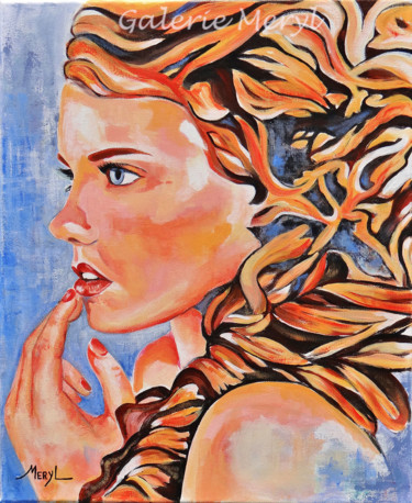 Eva Peinture intitulée "Eva" par Meryl, Œuvre d'art originale, Acrylique