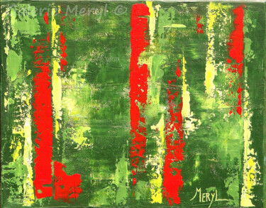 Peinture intitulée "Maulévrier" par Meryl, Œuvre d'art originale, Acrylique