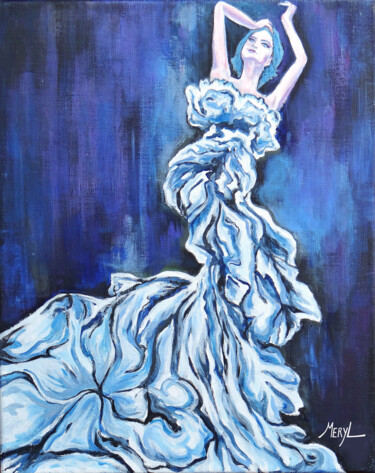 Картина под названием "Diva" - Meryl, Подлинное произведение искусства, Акрил