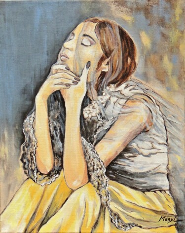 Painting titled "Naïma" by Meryl, Original Artwork, Acrylic