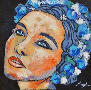 Painting titled "Stella Bella" by Meryl, Original Artwork, Acrylic