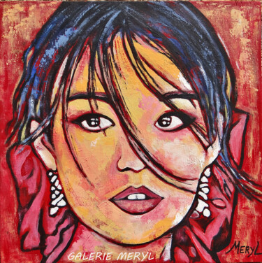 Schilderij getiteld "Misaki" door Meryl, Origineel Kunstwerk, Acryl