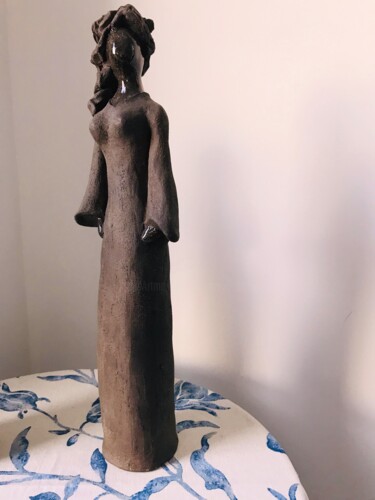 Sculpture titled "Jeanne" by Meryl, Original Artwork, Ceramics